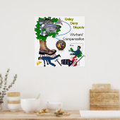 米国労働者補償ポスター ポスター (キッチン)