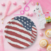 米国動揺して国旗のデザイン ペーパープレート (パーティー)