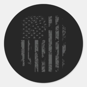 米国動揺して国旗の軍隊 ラウンドシール