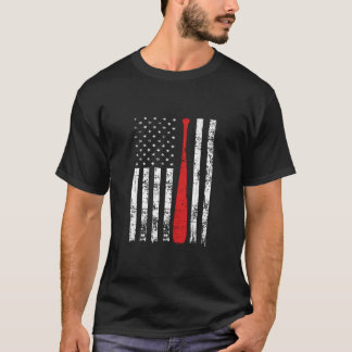 米国動揺して国旗をテーマにした野球ファンの打率 Tシャツ