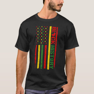 米国動揺して国旗 – 黒人歴史はアメリカ人の彼 Tシャツ