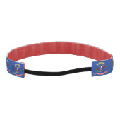 米国北スリップまたは滑ることダコタ州旗を持つノンヘッドバンド アスレチックヘッドバンド (裏面)