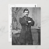 米国南北戦争：マクレラン将軍 ポストカード (正面/裏面)