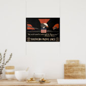 米国南太平洋戦争鉄道ポスター ポスター (キッチン)