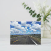 米国南西部のアリゾナ砂漠の道路 ポストカード (スタンド正面)