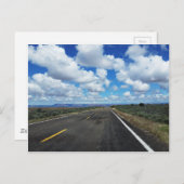 米国南西部のアリゾナ砂漠の道路 ポストカード (正面/裏面)