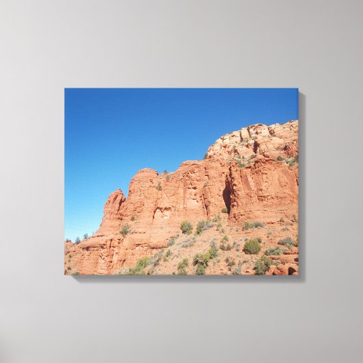 米国南西部の岩石風景画 キャンバスプリント (正面)