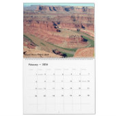 米国南西部:アリゾナとユタ2026カレンダー カレンダー (2月 2026)