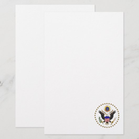 米国印章 便箋 (正面/裏面)