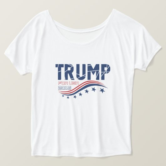 米国向けドナルド・トランプ Tシャツ (デザイン正面)