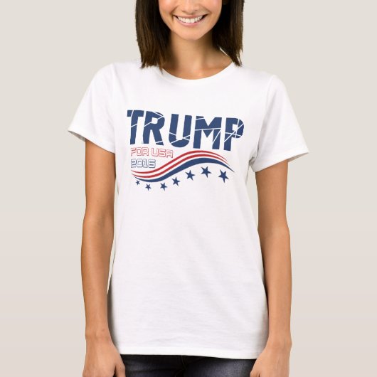 米国向けドナルド・トランプ Tシャツ (正面)