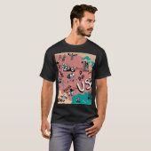 米国図解入りの、写真付きの:カラフル地図の旅。 Tシャツ (正面フル)