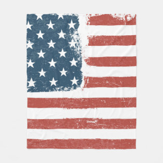 米国国グランジ旗の背景ラスター版。H フリースブランケット
