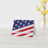 米国国旗が米国市民になることに対して祝意を表す カード (黄色い花)