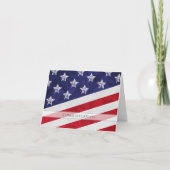 米国国旗が米国市民になることに対して祝意を表す カード (正面)