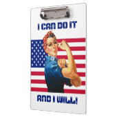 米国国旗でリベッターをロージーカスタム文字 クリップボード (左)