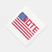 米国国旗で投票 スタンダードランチョンナプキン (角)