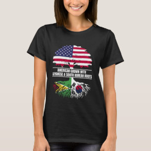 米国国旗で育てられた伝統ガイヤナサウスコール Tシャツ
