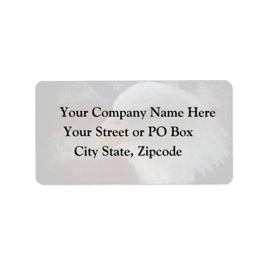 米国国旗とイーグル ラベル (正面)