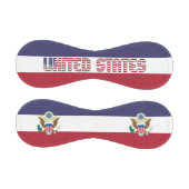 米国国旗とコート・オブ・アームズ 野球ボール (パネル)