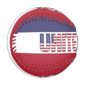 米国国旗とコート・オブ・アームズ 野球ボール (正面左)