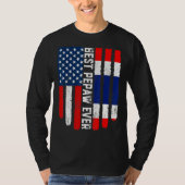 米国国旗とタイ国旗のペパ最高のウ・エバーファミー Tシャツ (正面)