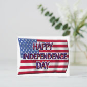 米国国旗とハッピーインディペンデンスデー， ZSSG ポストカード (スタンド正面)