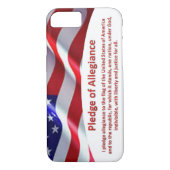 米国国旗と忠誠の誓いiPhone 8ケース Case-Mate iPhoneケース (裏面)