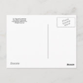 米国国旗と憲法 ポストカード (裏面)