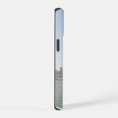 米国国旗と海岸線 iPhone 15ケース (右側面)