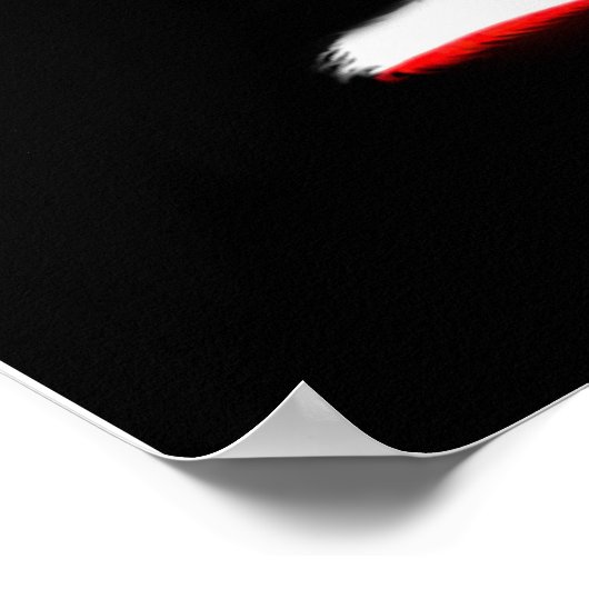 米国国旗と熊のおもしろいアンチ狩り愛国的ポスター ポスター (角)