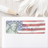 米国国旗と自由 ラベル (インサイチュ)