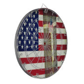 米国国旗と黄色のリボン ダーツボード (正面左)