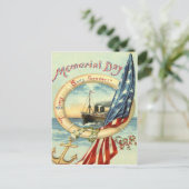 米国国旗のいかり花ライフプレサーバー ポストカード (スタンド正面)