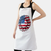 米国国旗のひまわり–32222 エプロン (インサイチュ)