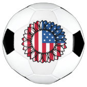 米国国旗のひまわり–32222 サッカーボール (回転)