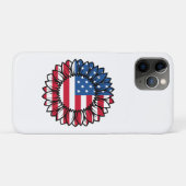 米国国旗のひまわり–32222 Case-Mate iPhoneケース (裏面(横))
