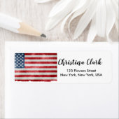 米国国旗のアメリパーソナライズされたカカスタム国 ラベル (インサイチュ)