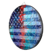 米国国旗のアーグランジト#6 ダーツボード (正面右)