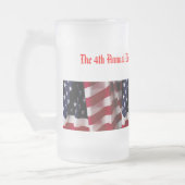 米国国旗のイベントマグカップテンプレート フロストグラスビールジョッキ (左)