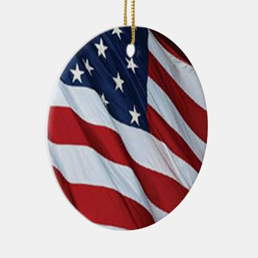 米国国旗のオーナメント セラミックオーナメント (右)