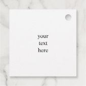 米国国旗のカスタムメッセージ フェイバータグ (裏面)