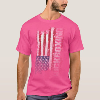 米国国旗のキックボクシング Tシャツ