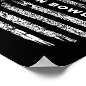 米国国旗のキャンドルピンボーリング-ヴィンテージキャンドルピ ポスター (角)