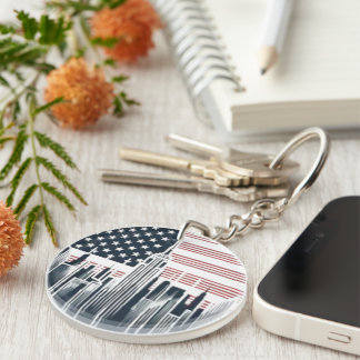 米国国旗のキーチェーンデザイン- Patriotic Accessor キーホルダー