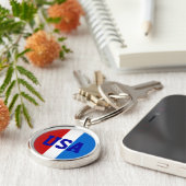 米国国旗のキーチェーン キーホルダー (側面)