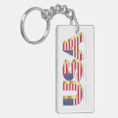 米国国旗のキーチェーン キーホルダー (正面左)