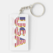 米国国旗のキーチェーン キーホルダー (裏面)