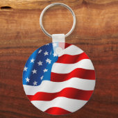 米国国旗のキーチェーン キーホルダー (正面)