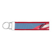 米国国旗のキーチェーン リストバンドキーホルダー (鍵左)